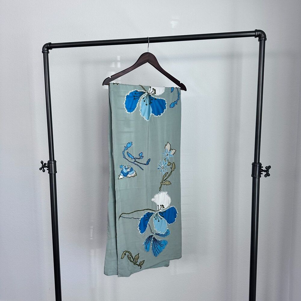 Vintage Embroidered Beautiful Scarf